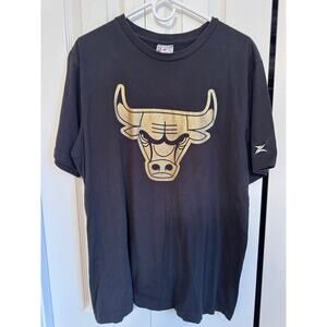 Zipway NBA black gold bull Tshirt - XL